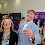 Brunello Cucinelli, Executive president and director of Brunello Cucinelli S.p.A and Paola Pica, Deputy editor of Economia and head of L’Innovazione, Corriere della Sera
