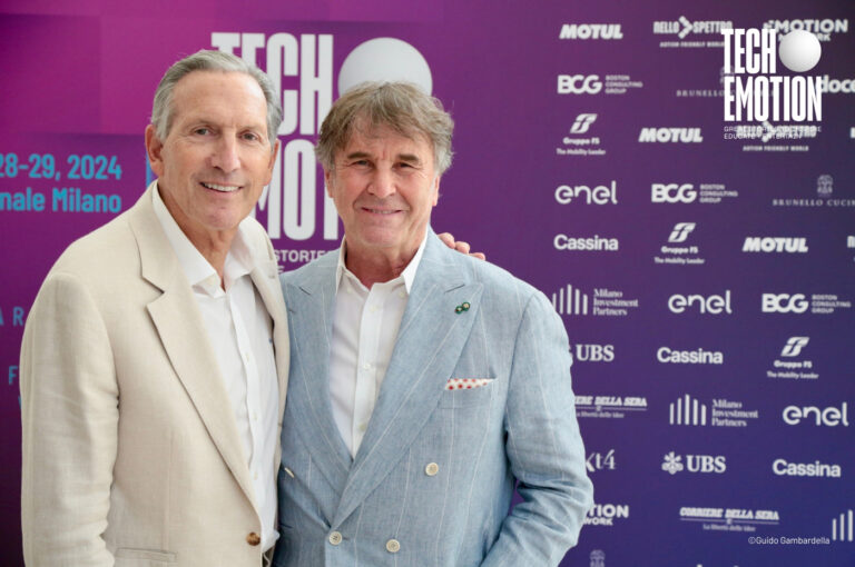 Howard Schultz, Founder and chairman emeritus Starbucks and Brunello Cucinelli, Executive president and director of Brunello Cucinelli S.p.A