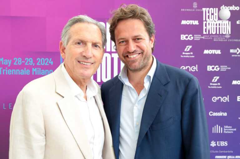 Mattia Mor, Founder & CEO Emotion Network and Howard Schultz, Founder and chairman emeritus Starbucks
