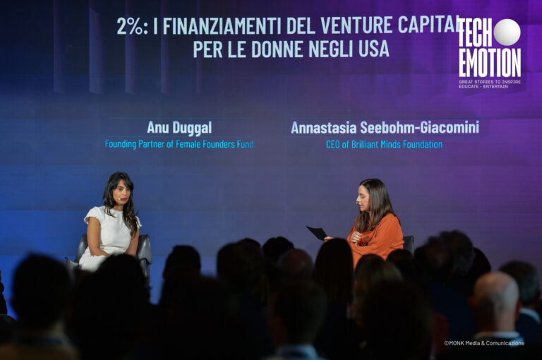 Anu Duggal, Founding Partner of Female Founders Fund and Annastasia Seebohm-Giacomini, CEO of Brilliant Minds Foundation
