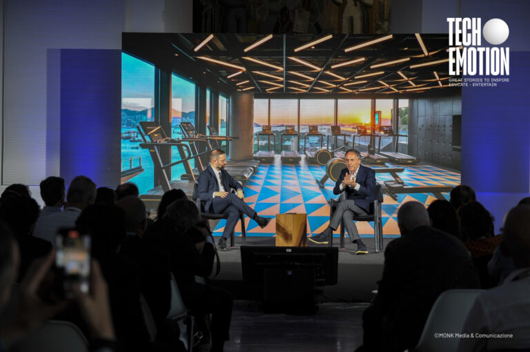 Giuseppe De Bellis, SkyTG24 Director and Nerio Alessandri, Founder and President of Technogym