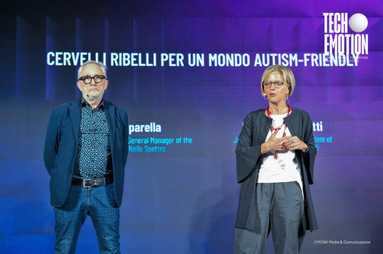 Gianluca Nicoletti, Journalist, Writer and President of Fondazione Cervelli Ribelli, and Michela Paparella, CEO of Kulta, Co-founder and General Manager of the Innovative Startup Nello Spettro